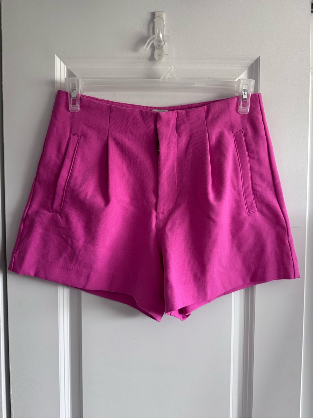 a new day Hot Pink High-Waist Tailored 4” Shorts